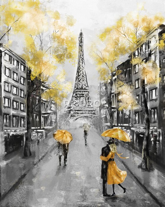 Poster  Automne romantique à Paris