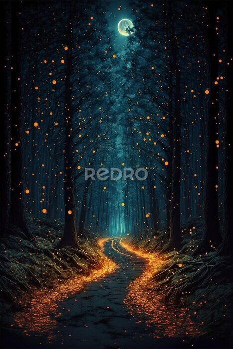Poster  Balade nocturne en forêt