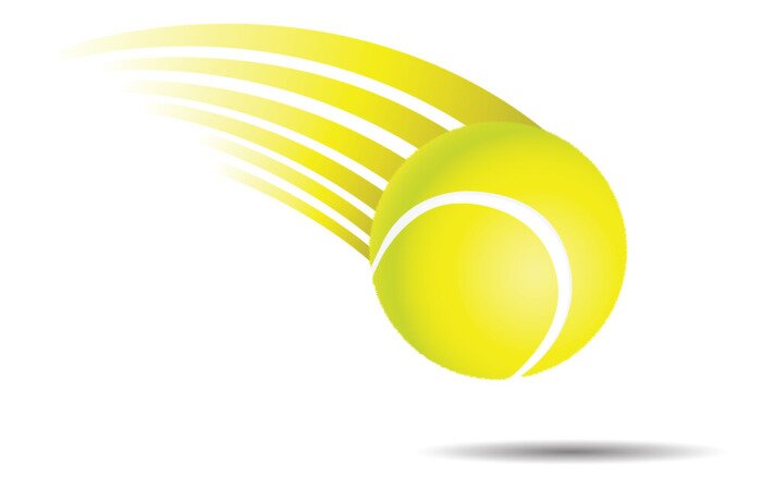 Poster  Balle de tennis en mouvement