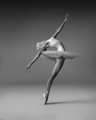 Poster  Ballerine dans une pose de danse artistique