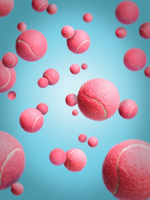 Poster  Balles de tennis roses