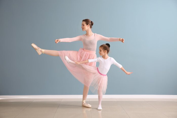Poster  Ballet de danse apprenant les poses de base