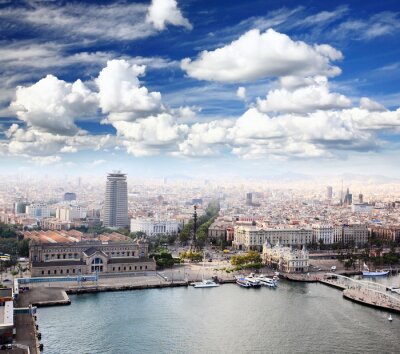 Barcelone panorama moderne