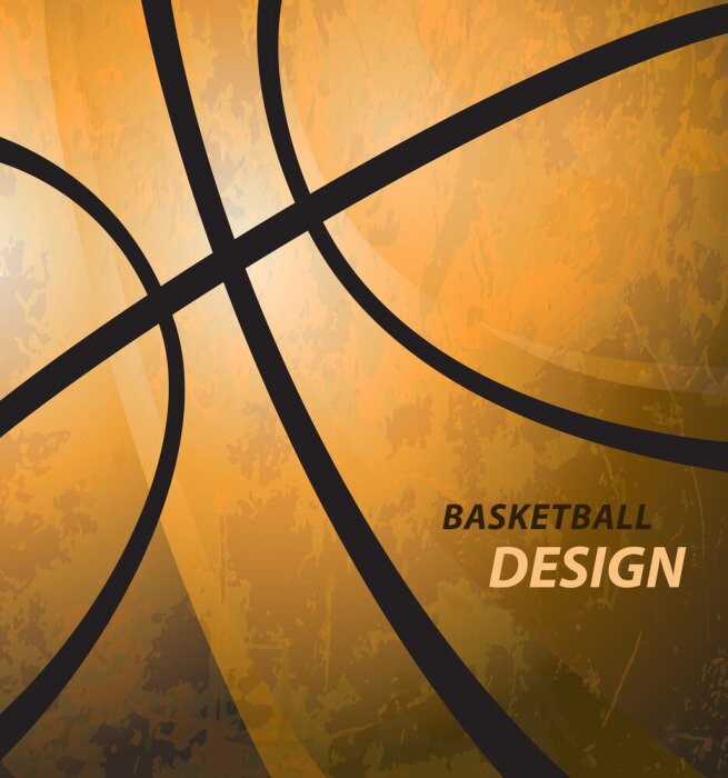 Poster  basket-ball fond grunge