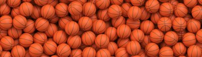 Poster  Basketball balls background
