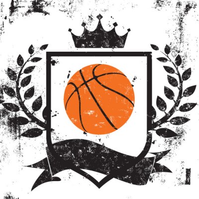 Poster  Basketball bouclier insignes