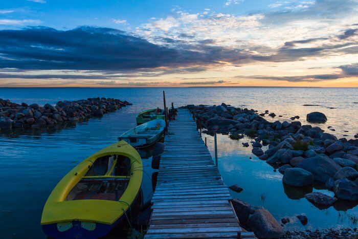 Poster  Bateau à quai