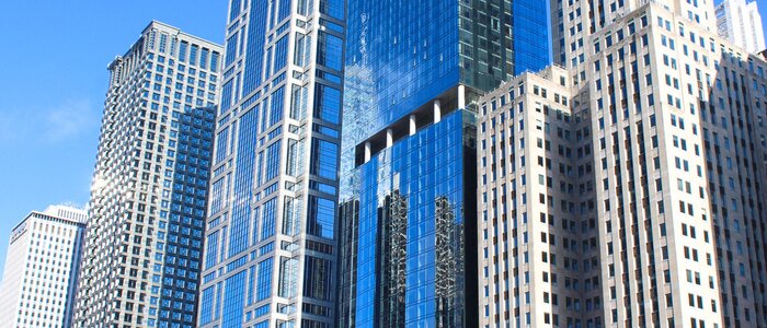 Poster  Bâtiments en verre aux États-Unis