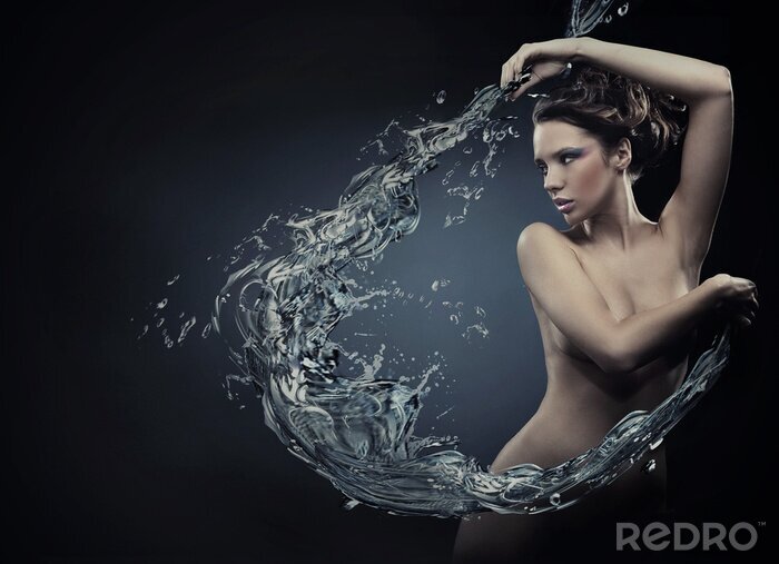 Poster  Belles femmes de plus de projections d'eau