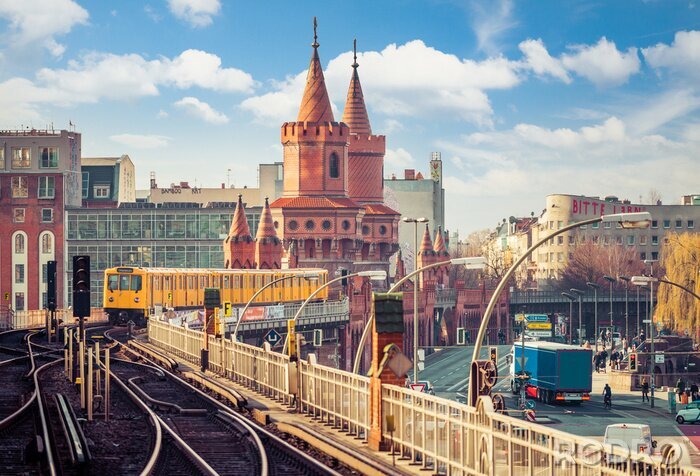 Poster  Berlin Friedrichshain-Kreuzberg Oberbaumbrücke