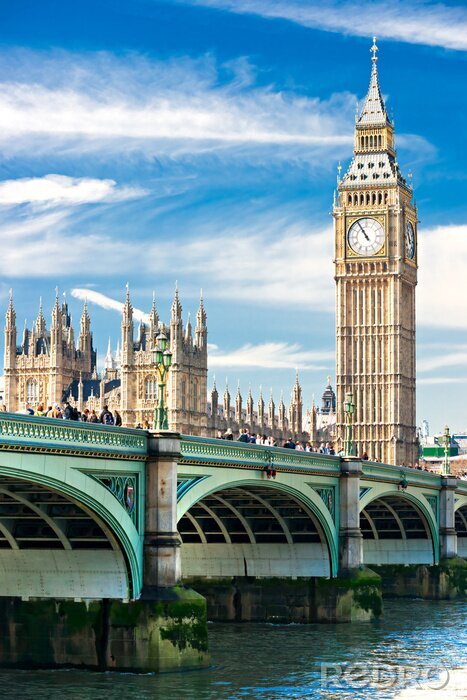 Poster  Big Ben et le pont de Westminster