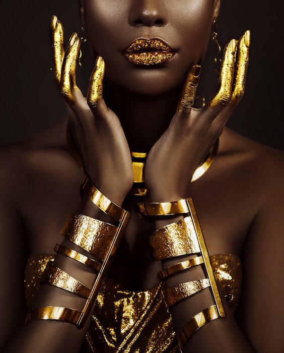 Poster  Bijoux dorés