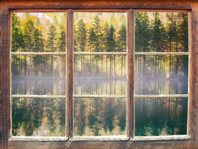 Blick durchs Fenster - Bluntausee