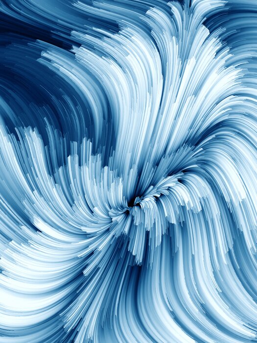 Poster  Blue Swirl