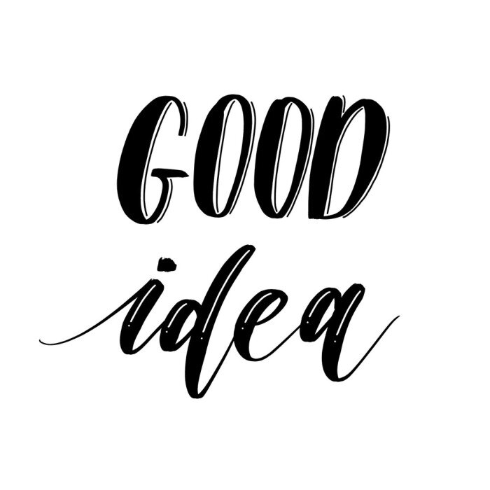 Poster  Bonne idée la typographie