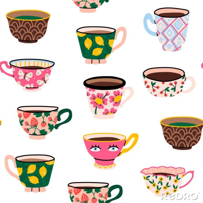 Poster  Bonnets à motifs