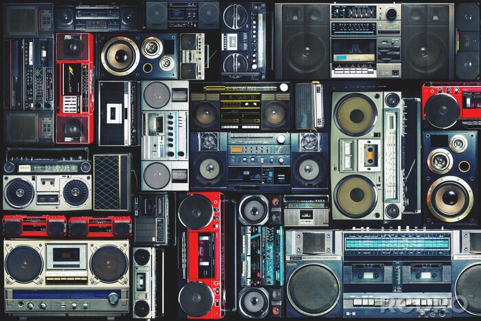 Poster  Boom box des années 80