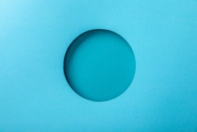Boule en monochrome bleu