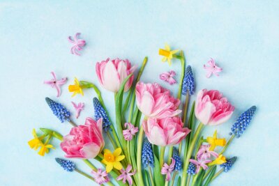 Poster  Bouquet de fleurs printanières