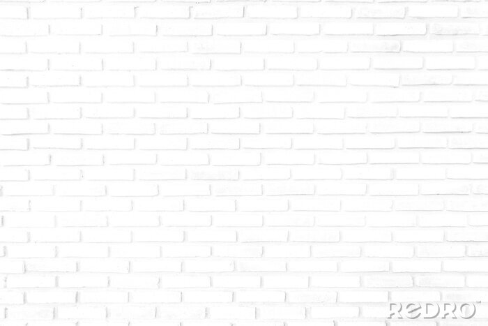 Poster  Brique blanche sans mortier