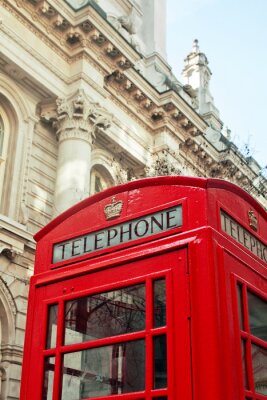 Poster  Cabine téléphonique rouge London Telephone