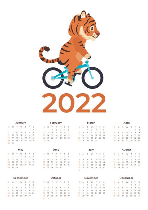 Poster  Calendrier pour enfants