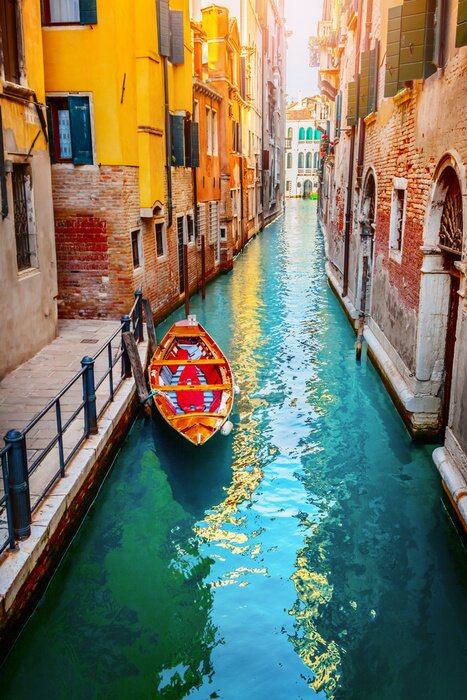 Poster  Canal de Venise avec gondole