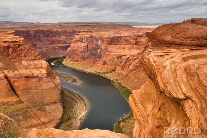Poster  Canyon profond et rivière