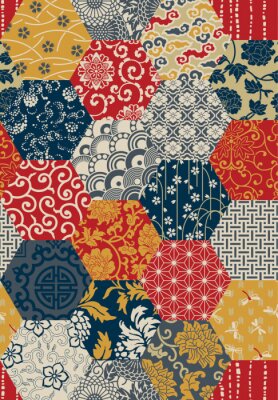 Carreaux d'Orient teintes colorées