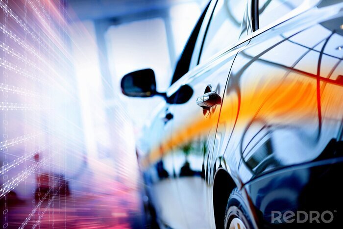 Poster  Carrosserie de voiture scintillante