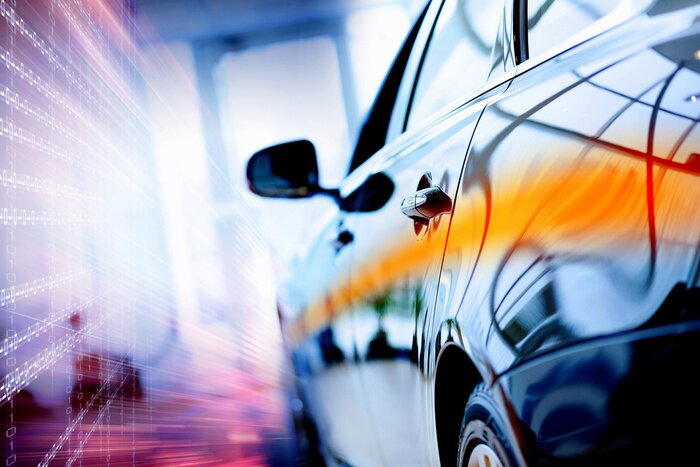 Poster  Carrosserie de voiture scintillante