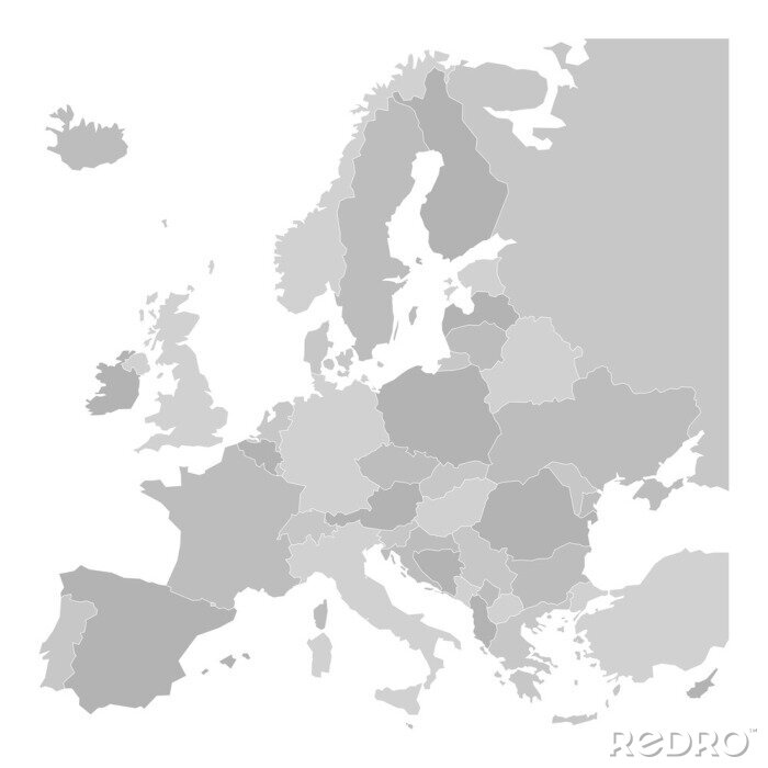 Poster  Carte de l'Europe
