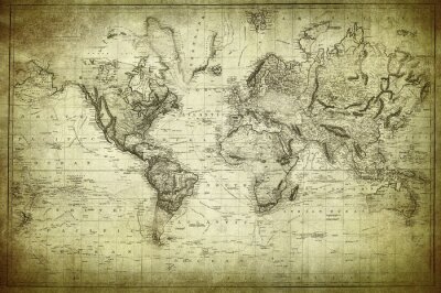 Carte vintage du monde