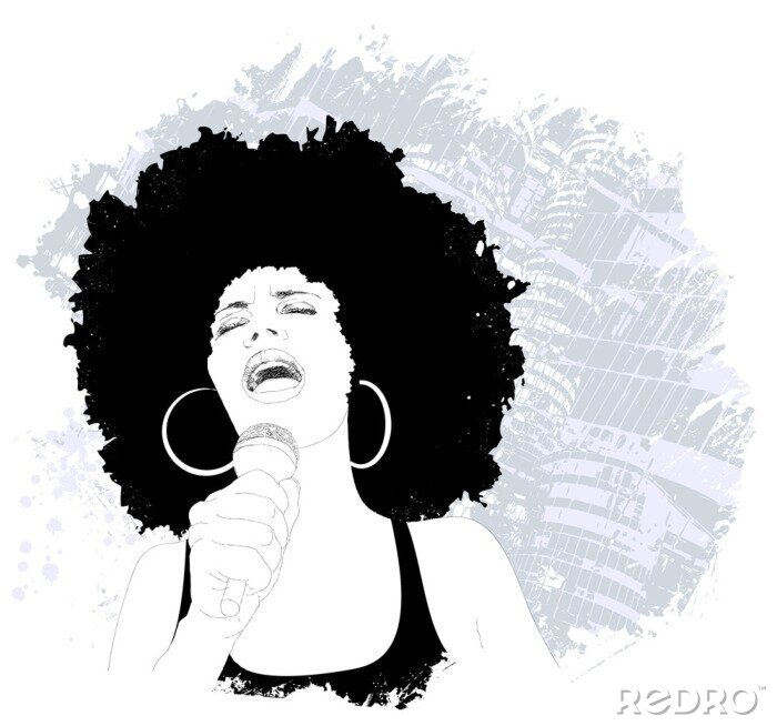 Poster  Chanteur de jazz