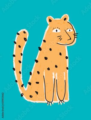 Poster  Chat sauvage drôle