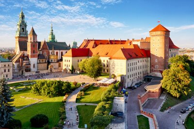 Château à Cracovie sous le soleil