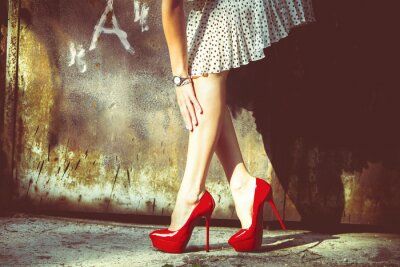 Poster  chaussures rouges