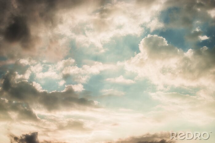 Poster  Ciel avec des nuages gris