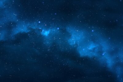 ciel de nuit - Univers rempli d'étoiles, nébuleuses et galaxies