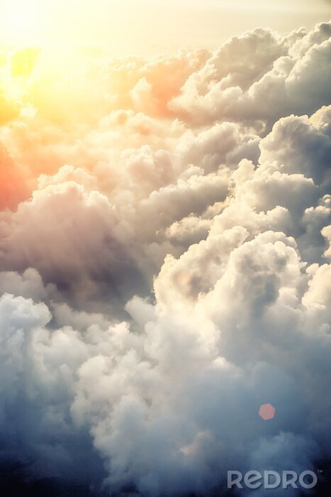 Poster  Ciel éclairé par le soleil