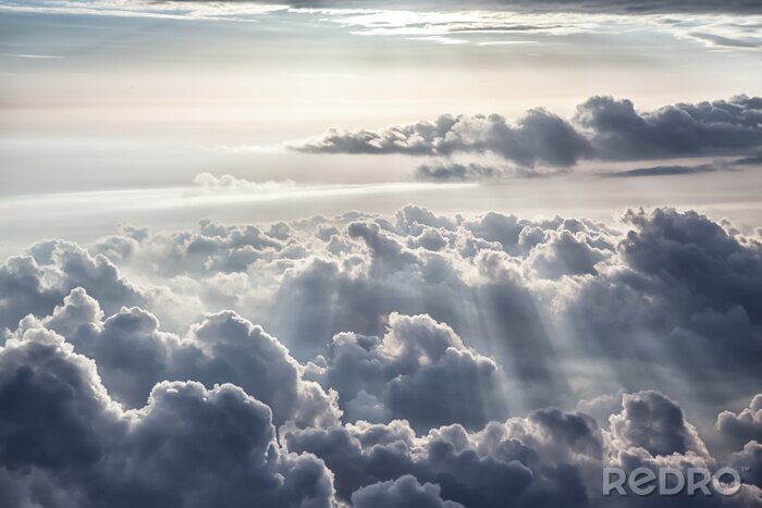 Poster  Ciel et rayons de soleil