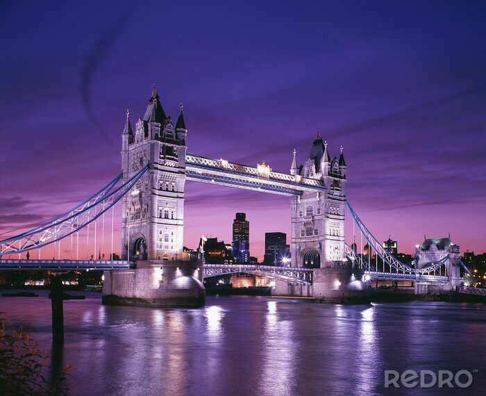 Poster  Ciel violet sur Tower Bridge
