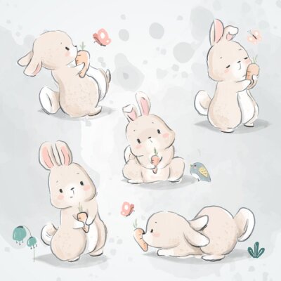 Cinq petits lapins