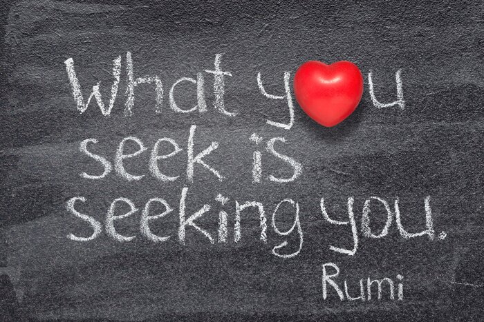 Poster  Citation d'amour au tableau