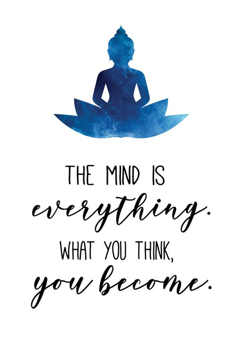 Poster  Citation inspirante de Bouddha