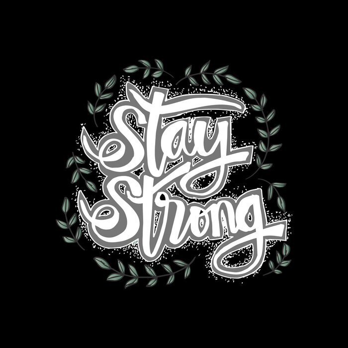 Poster  Citation sur le fait d'être fort