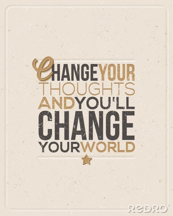 Poster  Citer la conception typographique - illustration vectorielle