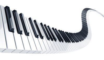 Clavier de piano en 3D