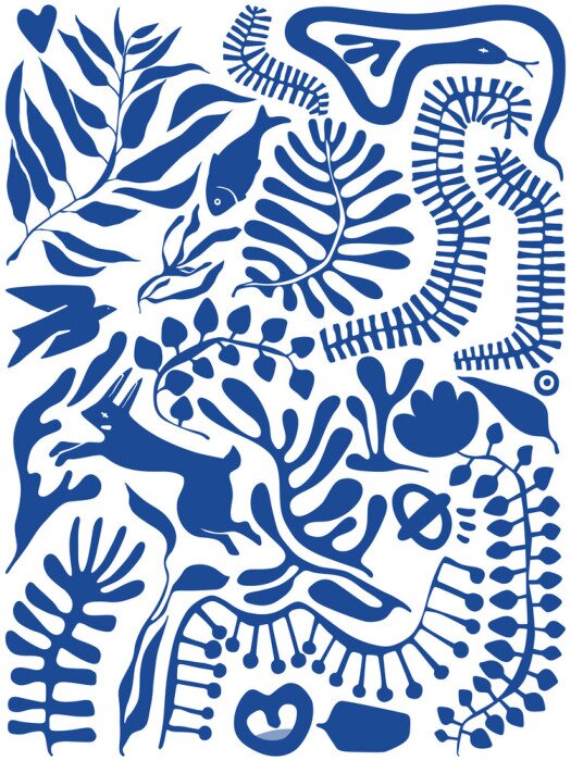 Poster  Coin paradisiaque bleu