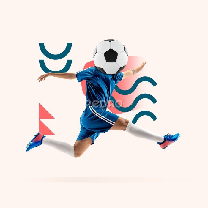 Poster  Collage de football moderne